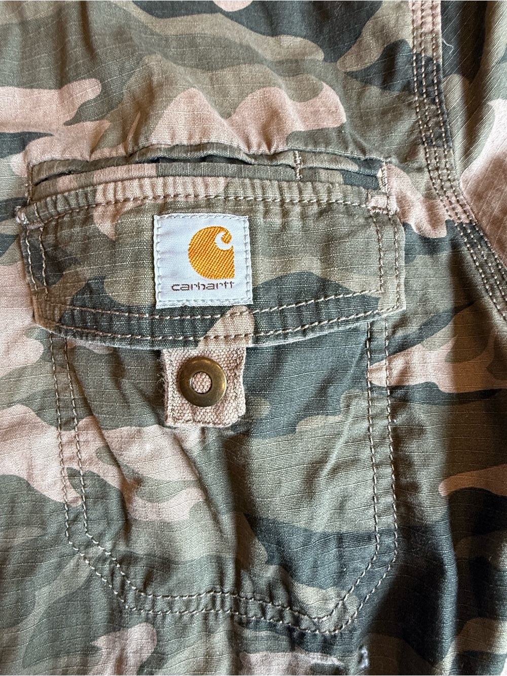 Carhartt Camo Hooded Field Jacket Size M 8/10 - Picture 2 of 8